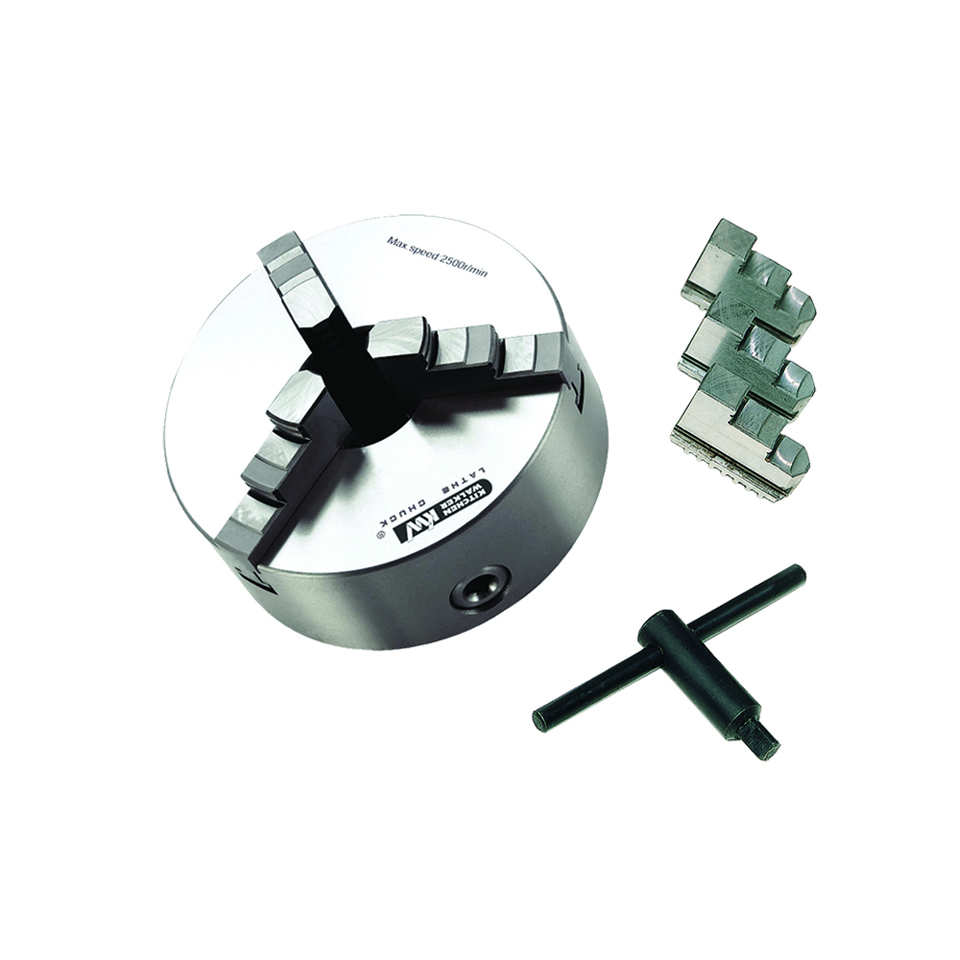 3 Jaw Self-Centering Mono Block Chuck, 125mm, Plainback
