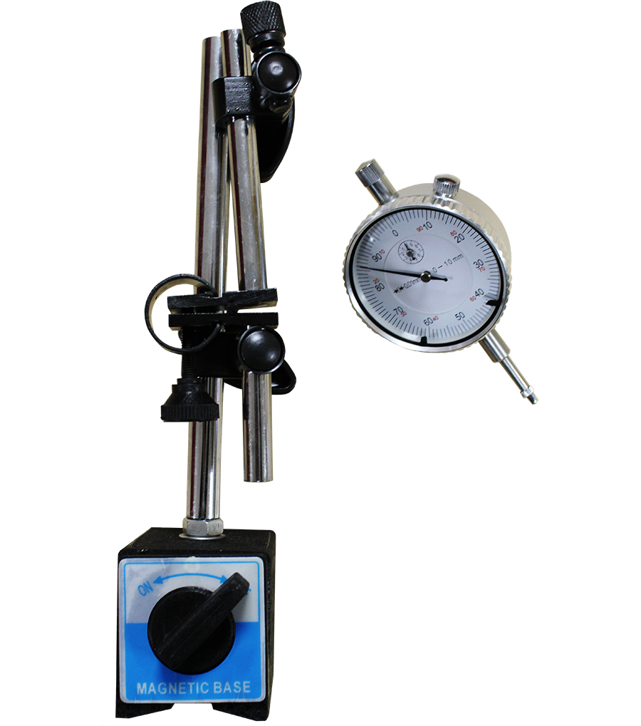 [081-415] Magnetic base and dial gauge, Metric