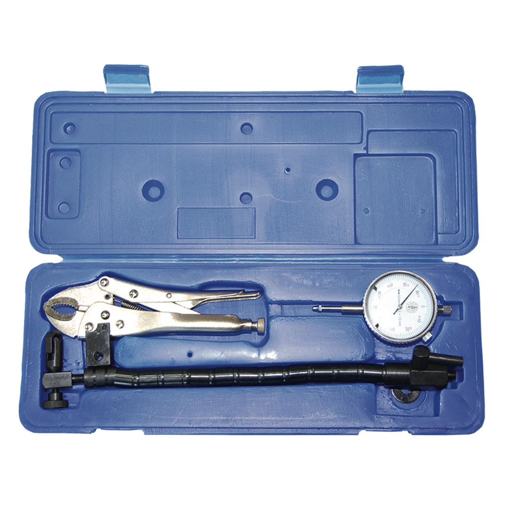Clamp and dial gauge, 0-10mm