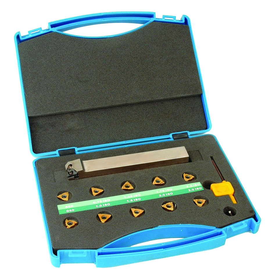Tungsten Carbide Threading Insert & Tool Holder Set, Internal, 25mm