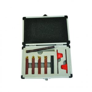 Lathe and boring tool set