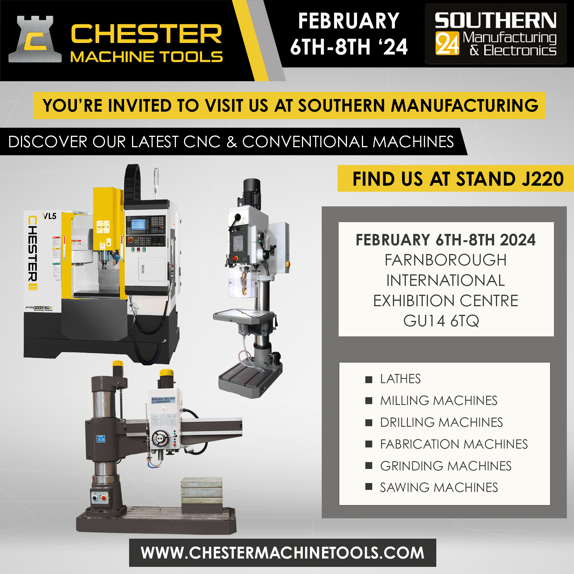 Visit us at Southern Manufacturing