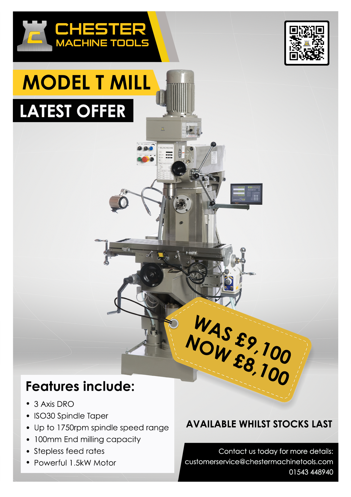 Get a great deal on our T Mill