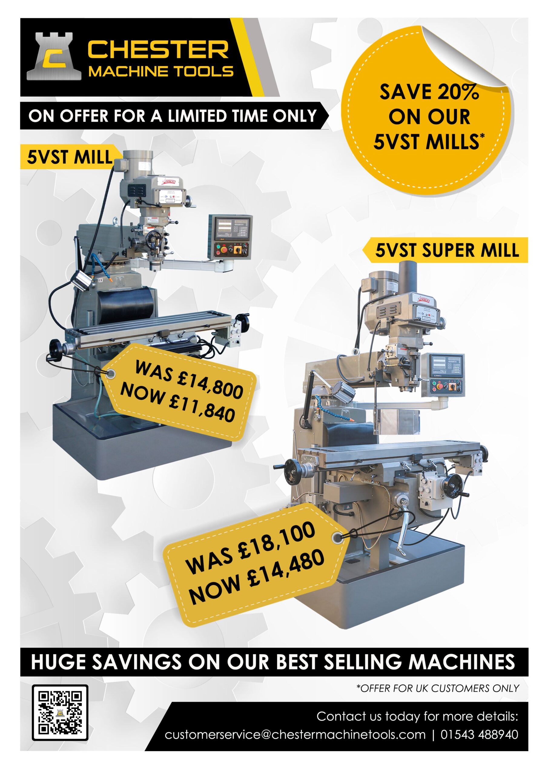 Get a great deal on our 5VST Mills