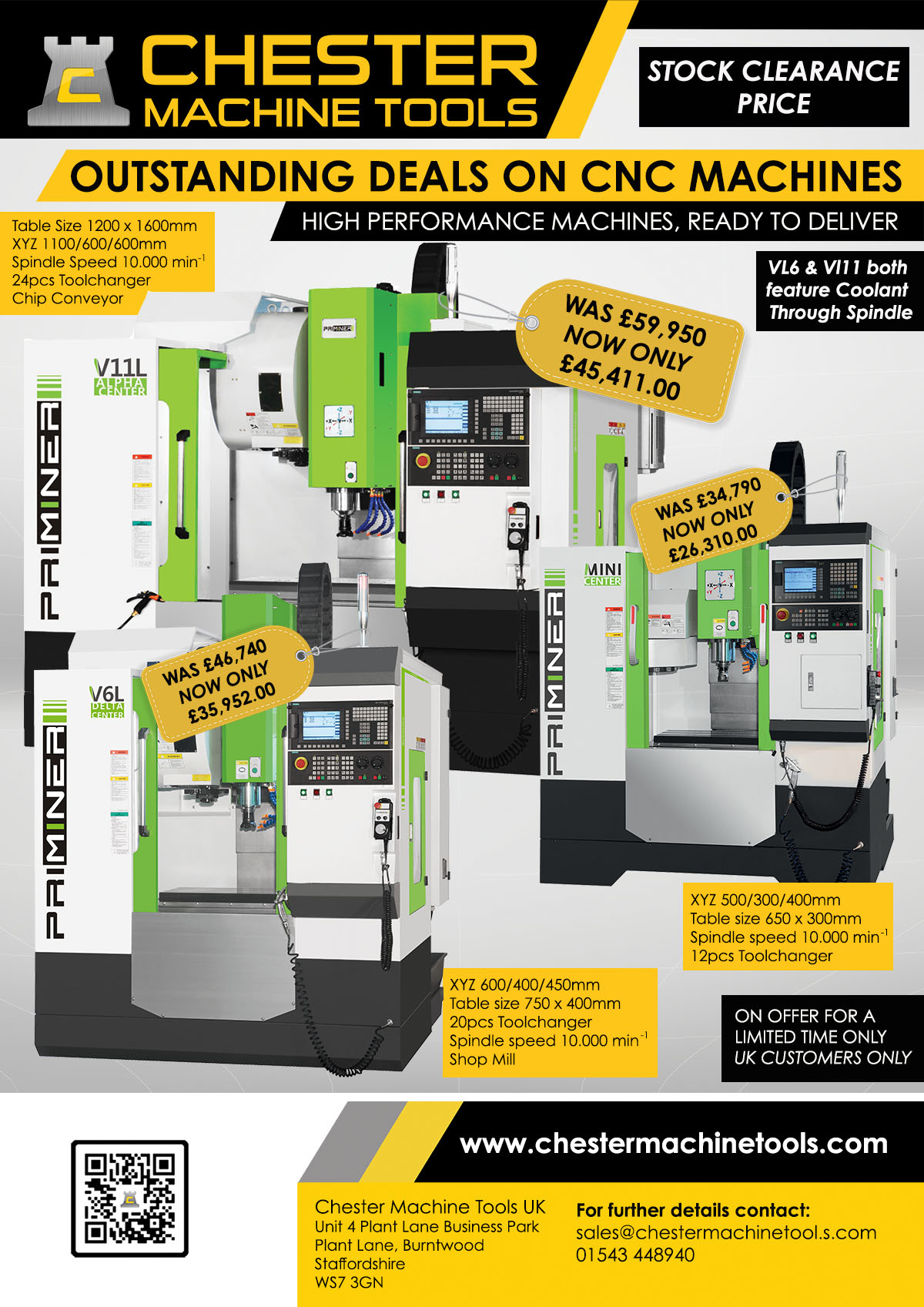 Snap up our latest deal on selected CNC Machines