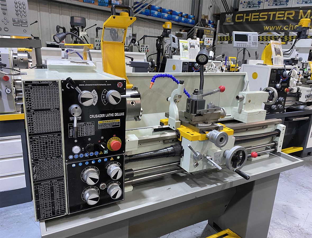 Ex display Crusader Deluxe Lathe.