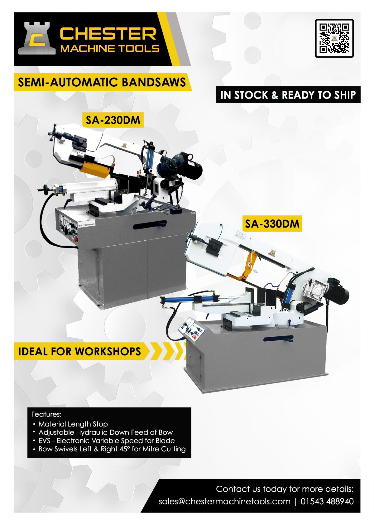 Enhance your workshop with our Semi-Automatic bandsaws