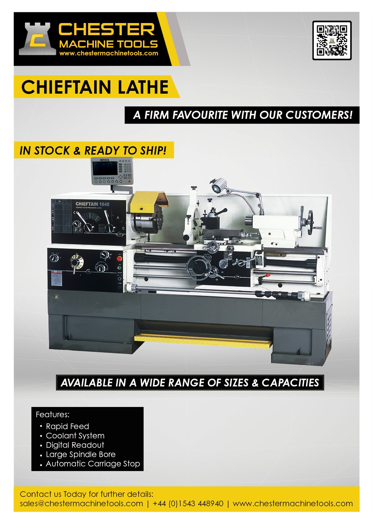 Update your Workshop with our Most Popular Lathe!
